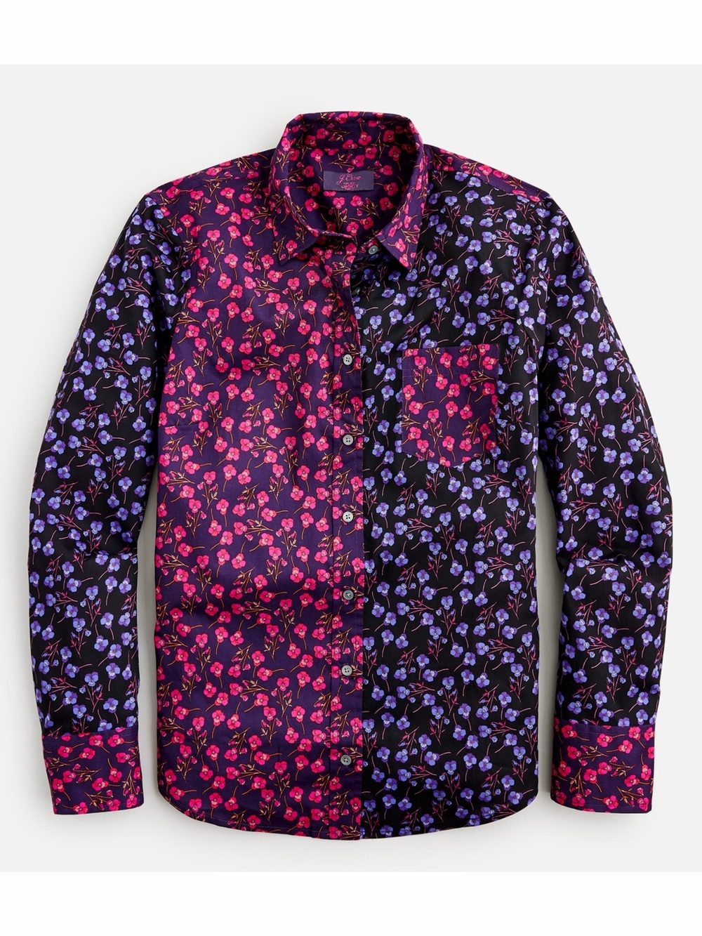 J. Crew Women’s Slim Perfect Button Down Shirt in Liberty Mixed Print 4 - Picture 2 of 11